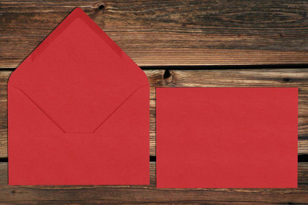 Briefhüllen 120x180 mm Nassklebend Rosenrot 120 g/qm